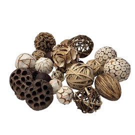 khevga Table Decoration Balls Natural Decorative Balls Rattan Balls 25 Pieces