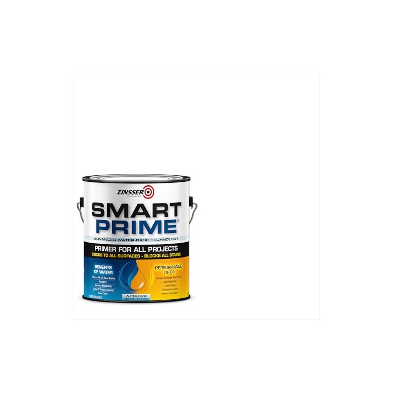 1 gal Zinsser 249729 White Zinsser, Smart Prime Water-Based Interior/Exterior