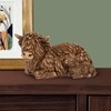 Widdle Gifts Bronze Coloured 18cm Resin Animal Ornament - Laying