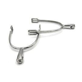 Equine Smile ES1026 Ballsporen horizontalem Ballrad Reitsporen Reiten Sporen Spur hochwertiger Edelstahl (Damen 40 mm)