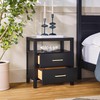 Walker Edison Isla Modern Solid Wood 2 Drawer Nightstand Side