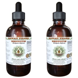Hedyotis Alcohol-Free Liquid Extract, Hedyotis (Hedyotis Diffusa) Herb Glycerite Hawaii Pharm Natural Herbal Supplement 2x4 oz