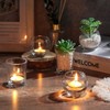 DEVI 24pcs Glass Votive Candle Holders, Clear Glass Candle Holder