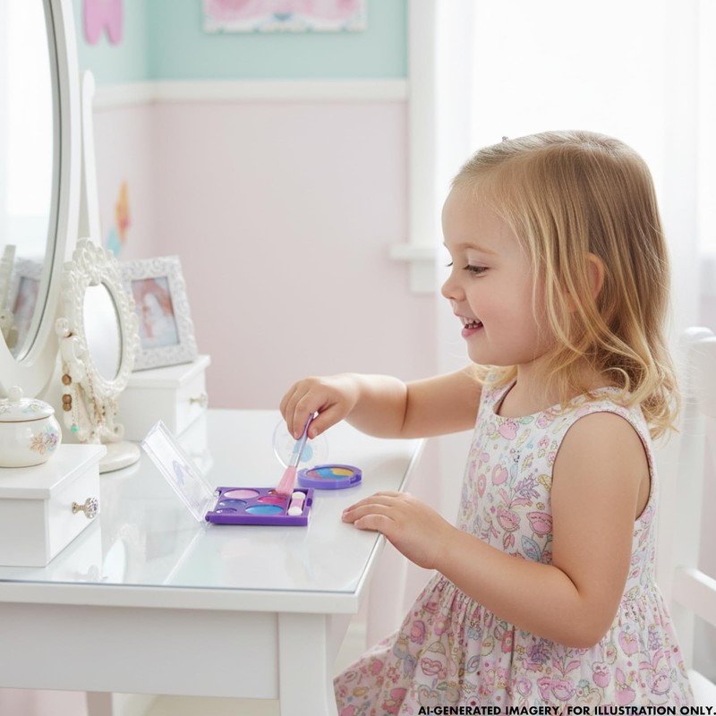 Townley Girl Children's Make-up Set with Mermaid Beauty Bag
