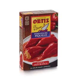 Ortiz Pimientos Piquillos Rellenos de Atún, 300 g