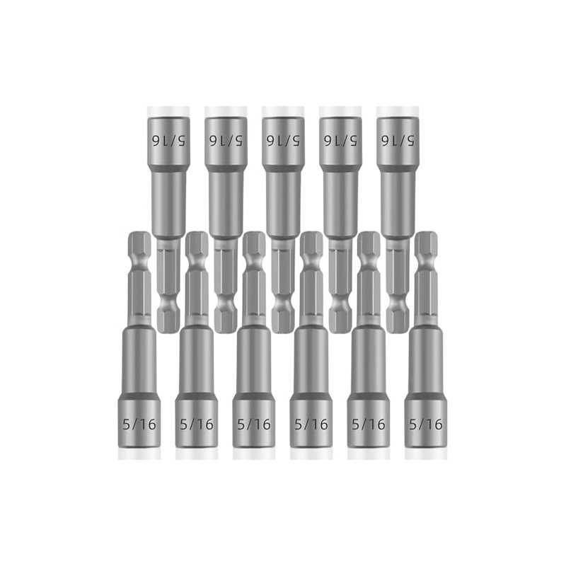 [11PCS] 5/16 nut driver, Ultra magnetic nut driver set for
