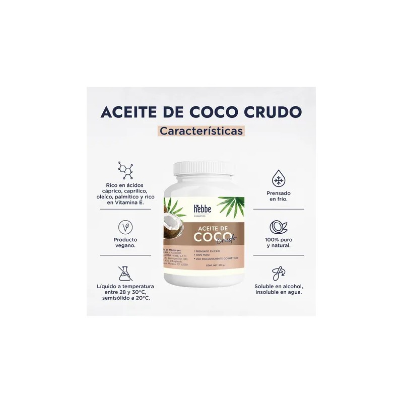 Aceite De Coco Extravigen Prensado Cosmetica Jabones 500 G
