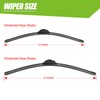 CXYUGUA All-Seasons Windshield Wiper Blades Replacement 26" + 14" Wiper