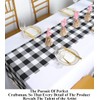 Partisout Buffalo Check Table Runner Checked Table Runner with Tassel
