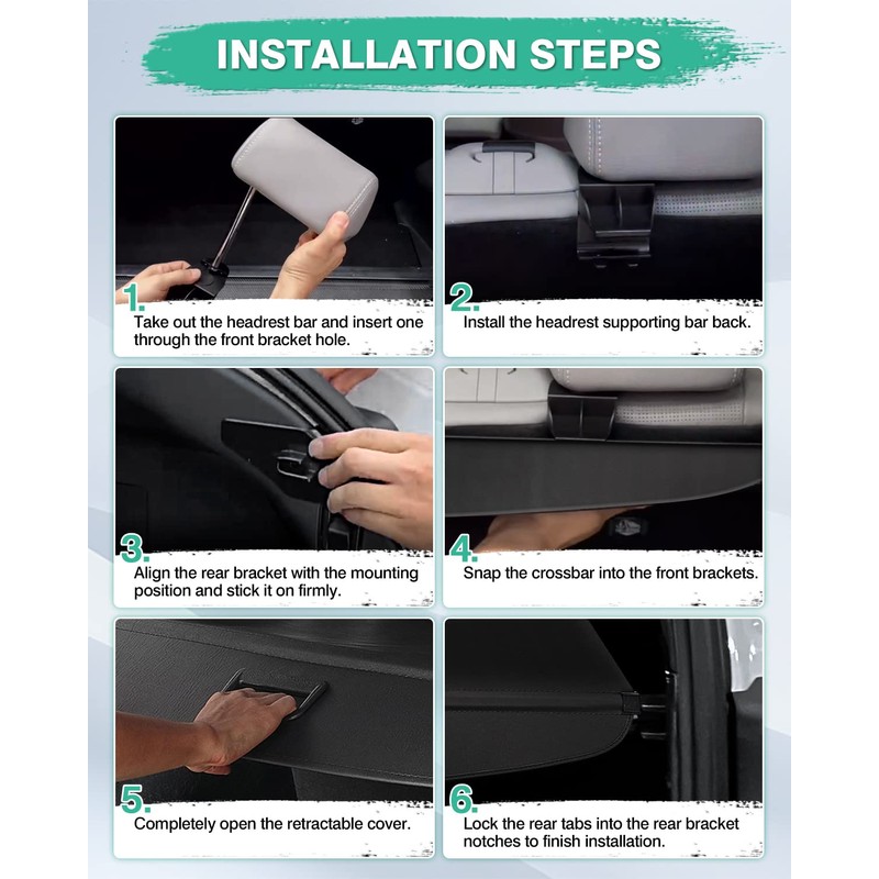 Powerty Compatible with Cargo Cover Ford Escape 2020 2021 2022