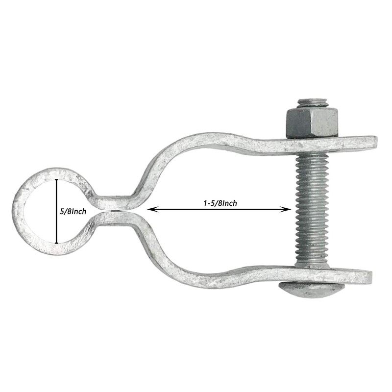 Aiwaiufu 2 Pack Chain Link Fence Gate Post Hinge for