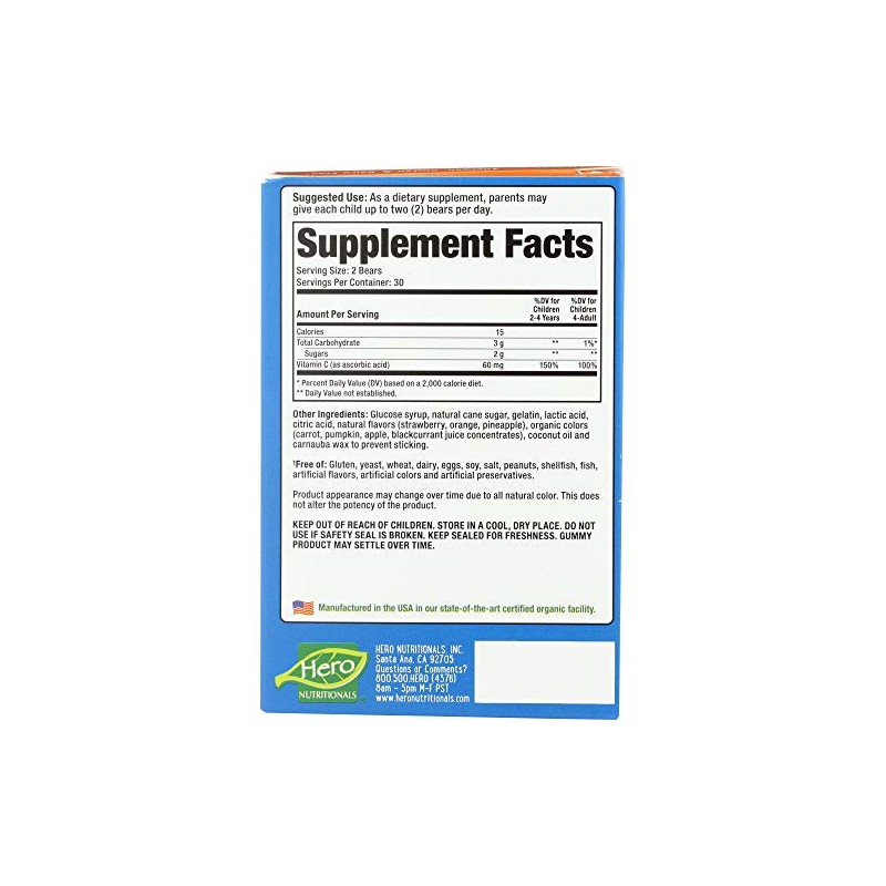 HERO NUTRITIONALS Yummi Bears Vitamin C