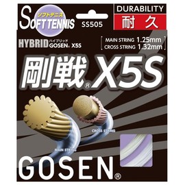 ゴーセン ハイブリッド ゴーセン エックス5S ナチュラル(剛戦X5S) SS505NA