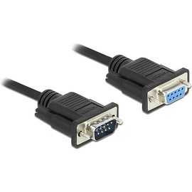 Delock Serial Cable RS-232 Sub-D9 Male to Female with 10m
