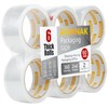 ROWNAK ROWNAK Clear Packing Tape (6 Rolls) - Heavy Duty