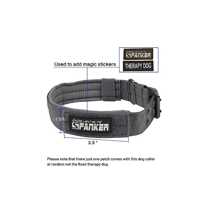 EXCELLENT ELITE SPANKER Collar de Perro táctico de Nylon Collar