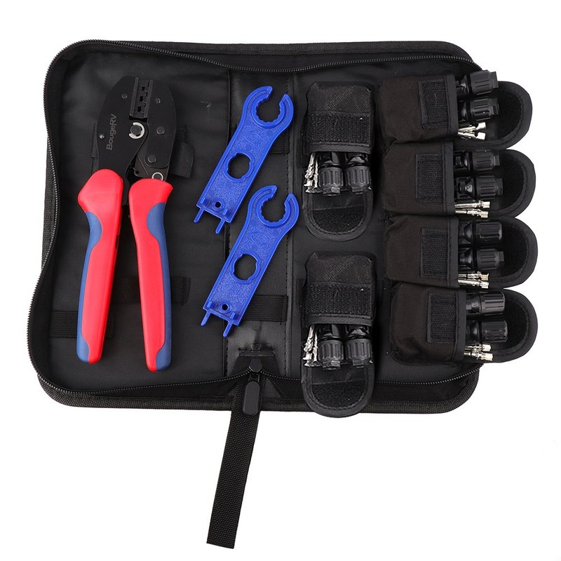 BougeRV Solar Crimper Tool Kit - Crimper, 6 Pairs Connectors,