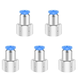 1/8 Female Npt Push to Connect Fittings,CEKER 12MM x 1/8" NPT Female Thread Air Fittings 12MM Quick Connect Air Lines Fittings Pneumatic Tubing Fitting Push in Connector 5Packs