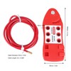 Adjustable Cable Lockout Fish Shaped Stainless Steel Safety Cable Lock
