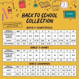 Unique Baby- Conjunto de pantalón con volantes de regreso a la escuela para niñas y Trajes para el primer día de clases con "Eat Sleep School Repeat' estampado