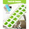 Molde para cubitos Silicona, 4 PCS Moldes para Cubitos de
