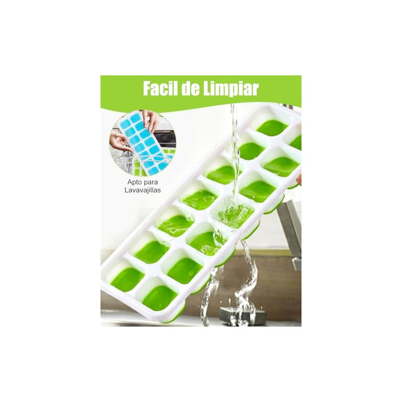Molde para cubitos Silicona, 4 PCS Moldes para Cubitos de