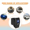 HUAREW 12 V Car Illuminated Rocker Switch, 7-Pin Toggle Switch,