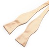 PenSee Mens Exquisite Woven Silk Self Bowtie Solid Plain Bow