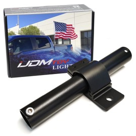 iJDMTOY Universal Fit Inside Truck Bed Mount Single Flag Pole Holder (Accept 1.25-Inch Diameter Pole)