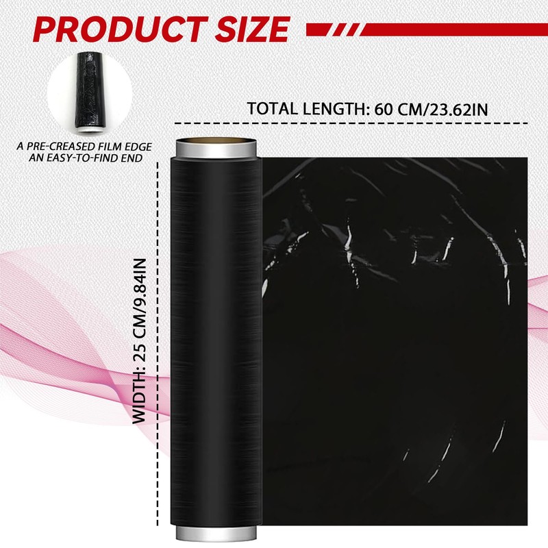 6 Rolls 60 Meters Plastic Osmotic Body Wrap Film, Stomach