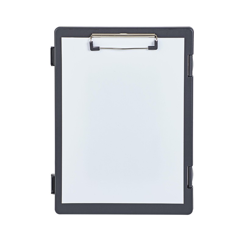 Maul Clipboard A4 Black with Storage Compartment Strong Steel Clip