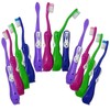 32 Childrens Toothbrushes ~ Bulk Packs Kids Manual Brushes (Travel