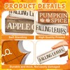 4 Pcs Fall Decorations For Home Wooden Maple Leaf Sign