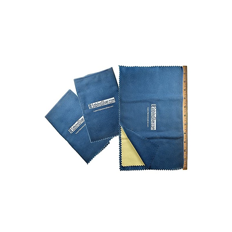 3-Pack Polishing Cloth for Silver, Gold, Brass & Most Other