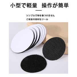FsGrg 10 Pairs Round 5cm Diameter Double Sided Tape Heat Resistant Waterproof Male Female Black Suitable for Industrial, Commercial, Residential, Craft, Screen Door Applications