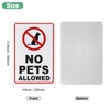 M METERXITY 1-Pack No Pets Allowed Sign, 14 x 10