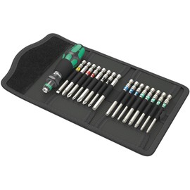Wera - 05059303001 Screwdriver Interchangeable Blades Set, Kraftform Kompakt 60 Tool Finder, 17 Pieces