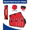 WORKPRO 8-piece Flex-Head Ratcheting Combination Wrench Set, SAE 5/16-3/4 in,