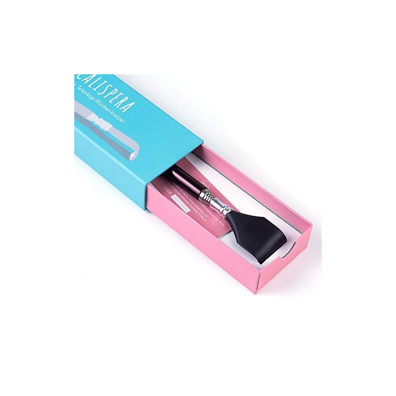 Lewanda Premium: Extendable Telescopic Back Scratcher (Stainless Steel | Red