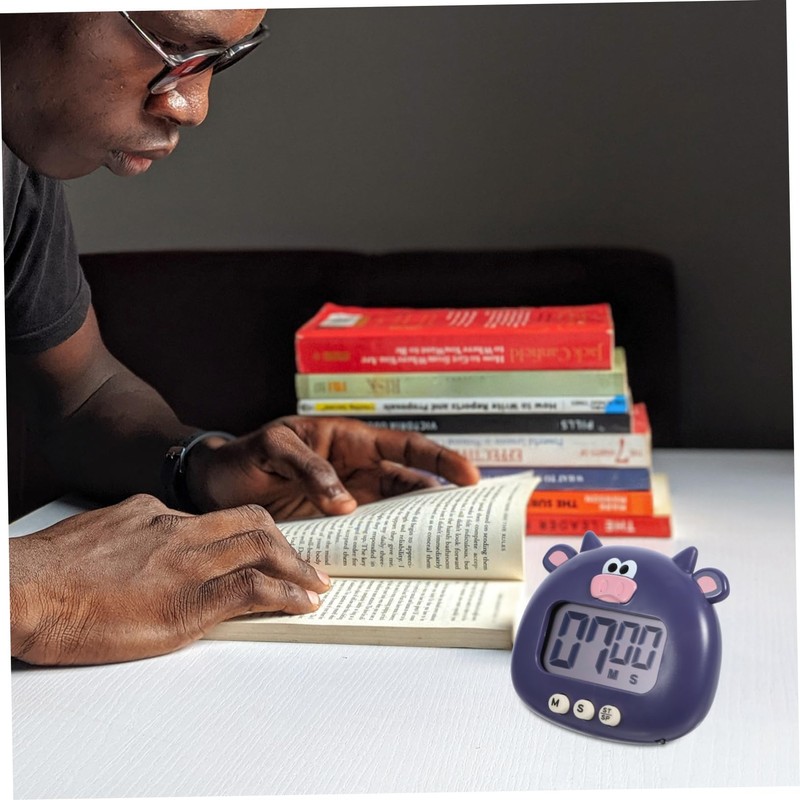 SHOWERORO Cartoon Ox Electric Baking Timer Kitchen Countdown Timer Loud