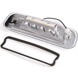 VRracing GRAND ORANGE Clear Lens Red LED Tail Light 3rd Third Brake Light Assembly Compatible with Jeep Cherokee 1997-2001 Hight Mount Rear Tail Lamps Replacement