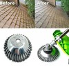 6/8" Weed Brush Steel Wire Trimmer Wheel Garden Lawnmower Grass