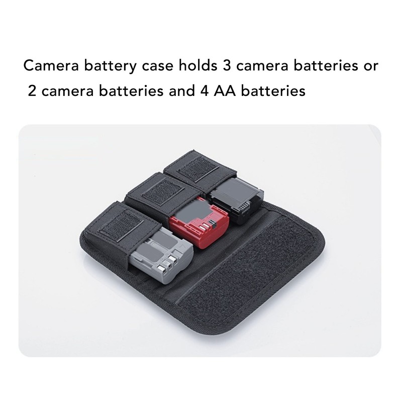 DSLR Camera Battery Bag PVC Protective Portable Battery Case Holder