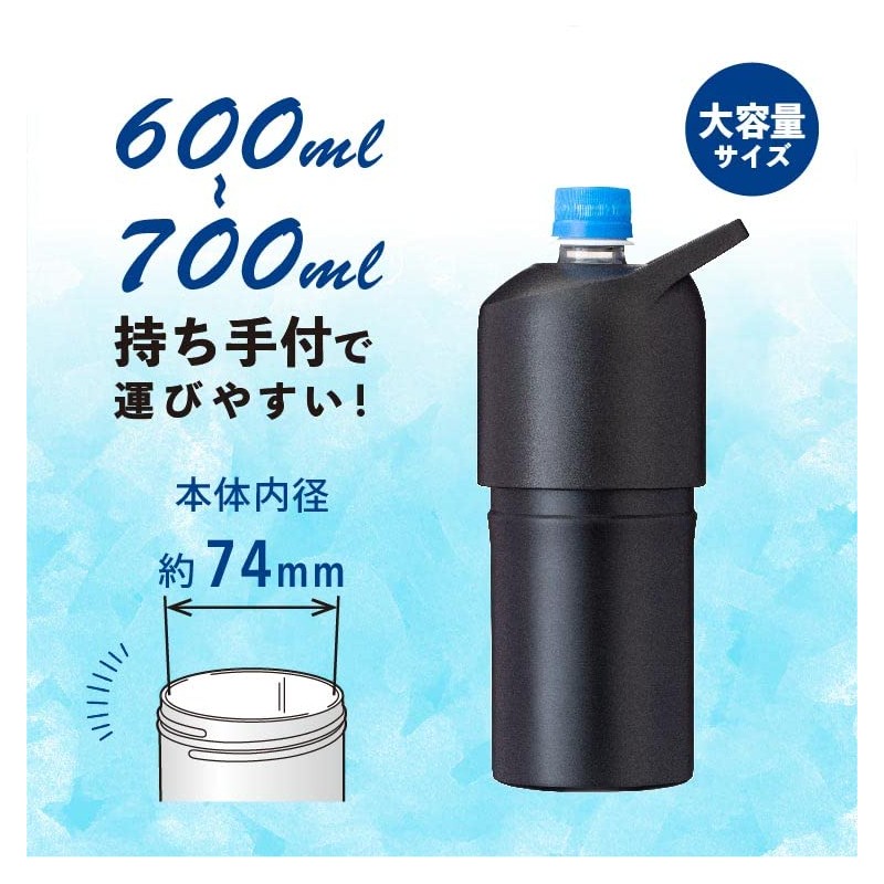Atlas ABIB-LBK Plastic Bottle Holder, Cold Insulation, 23.6 fl oz