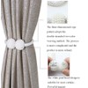 SUOXU Magnetic Curtain Tiebacks, 2pcs Tie Backs Clips Rope Holdbacks