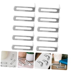 ANDRESLAD 10Pcs Shape Corner Brackets for Wood Shelves Right Angle Braces Brackets for Furniture Shelf Brackets for Cabinet and Structural Support