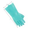 Sophisti-clean Scrubbing Gloves Heat Resistant Kitchen Scrubbers, One Size, Teal