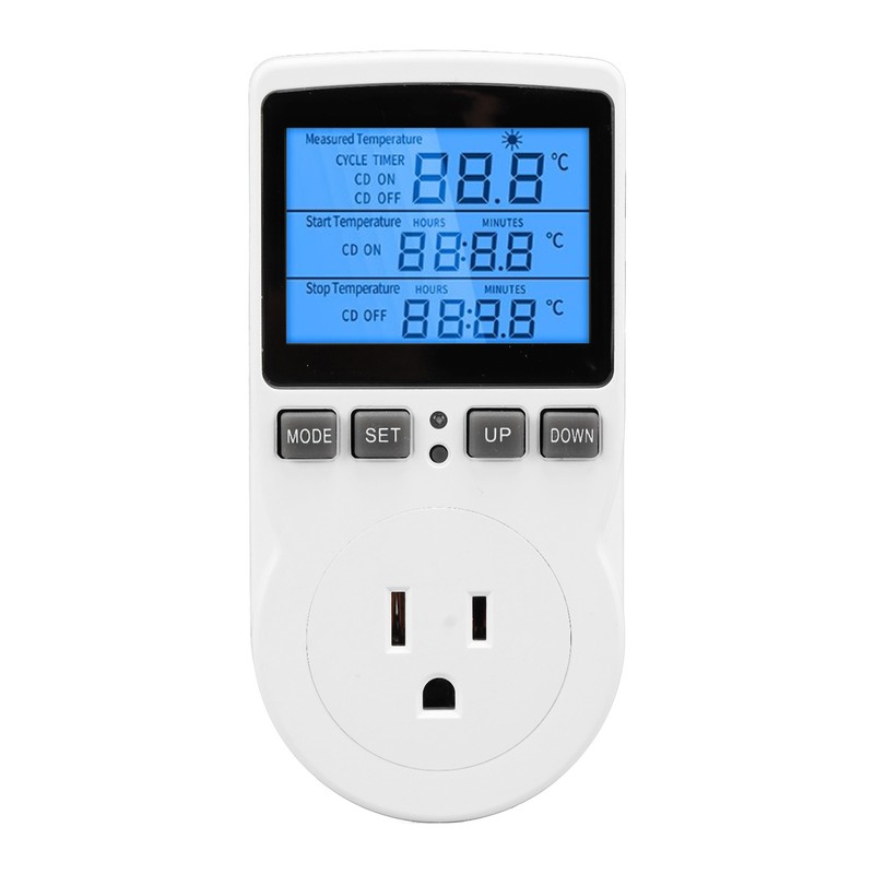 Smart Thermostat Digital Temperature Controller Socket Outlet Timer with Blue