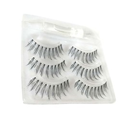 Mikinona 3 Pair Natural False Eyelashes Handmade Makeup Lashes with Glue for Daily Wear Comfortable and Easy to Remove for Parties and Chic Eye Looks