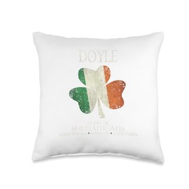 Doyle last name family Ireland Irish house of shenanigans Throw Pillow